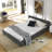 Queen Size Upholstered Bed Frame-1081079193