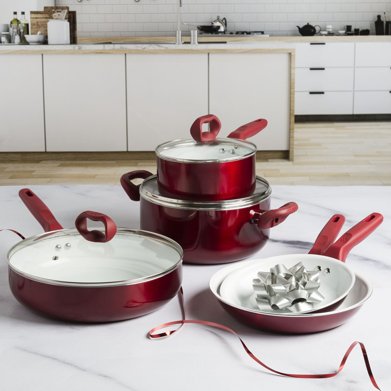 8 - Piece Non-Stick Ceramic Cookware Set
