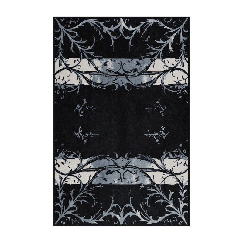 Tapis de jardin gris anthracite, Rectangulaire 8 pi x 10 pi
