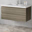 Meuble-lavabo mural simple 42 po avec plateau en résine Stone Carol-Ann-695637184
