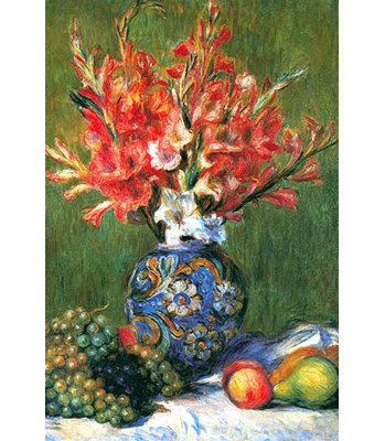 " Flowers And Fruit " by Pierre-Auguste Renoir
