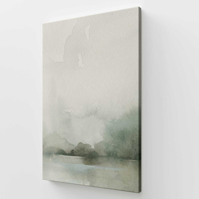 Muted Green Tranquility II Canvas Print