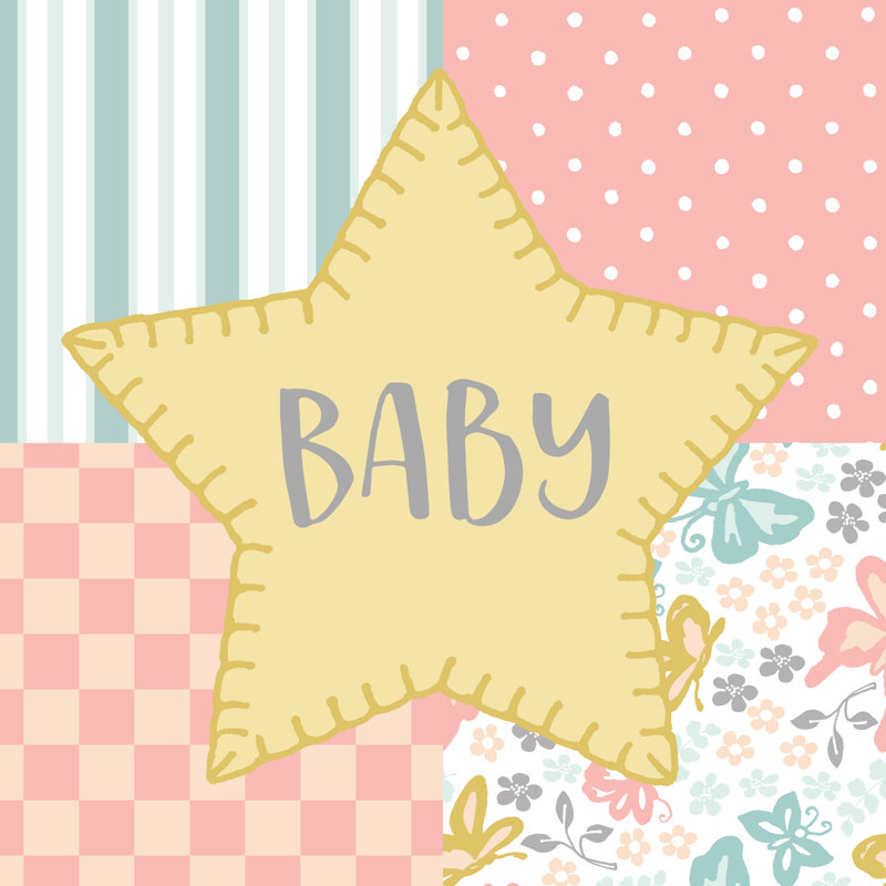 Baby Quilt IV Baby Yellow by Beth Grove - Wrapped Canvas Print, 122cm H x 122cm W