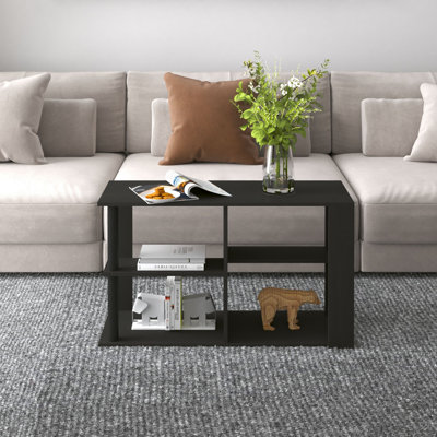 Table basse rectangulaire avec tables ouvertes pour petits espaces
