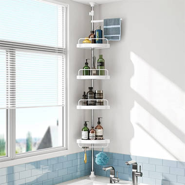 Domingez Free-Standing Stainless Steel Shower Caddy Rebrilliant