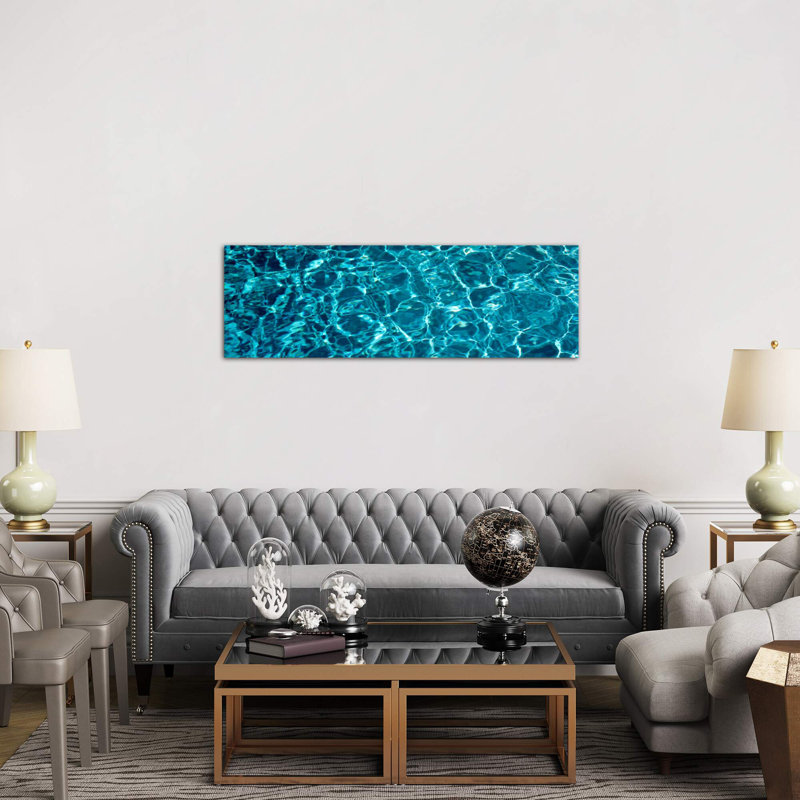 Swimming Pool Ripples Sacramento Ca Usa by Panoramic Images - No Frame Panoramic Print on Canvas, 30.48 cm H x 91.44 cm W