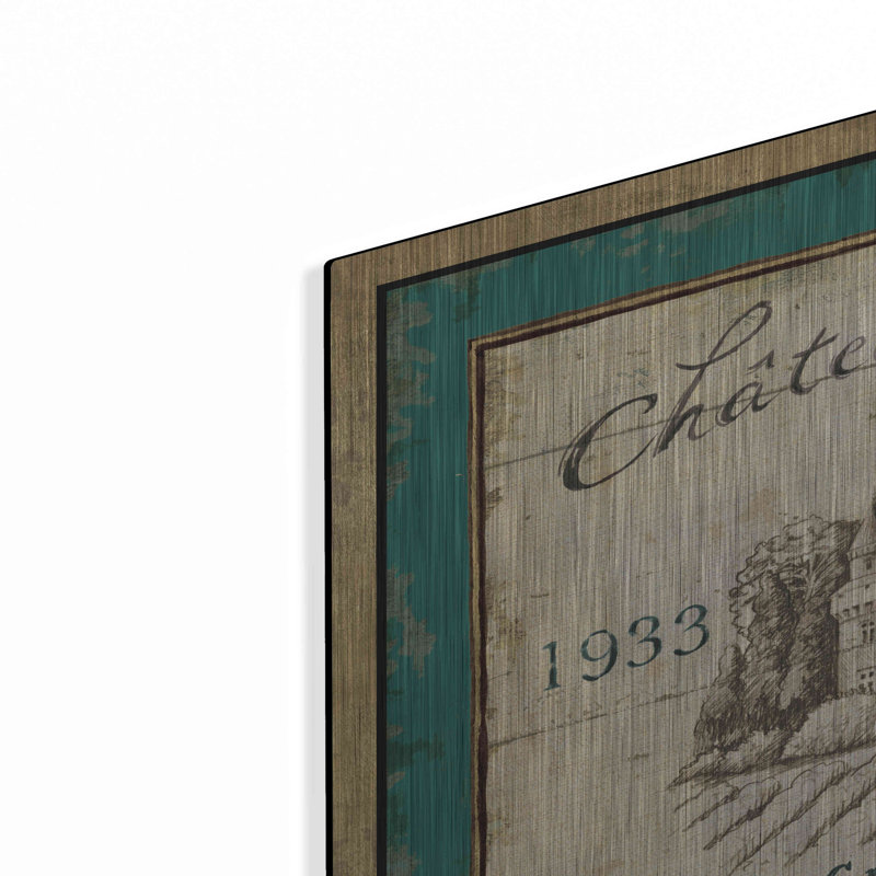 «French Wine Label IV» par Daphne Brissonnet, H 24 po x l 36 po