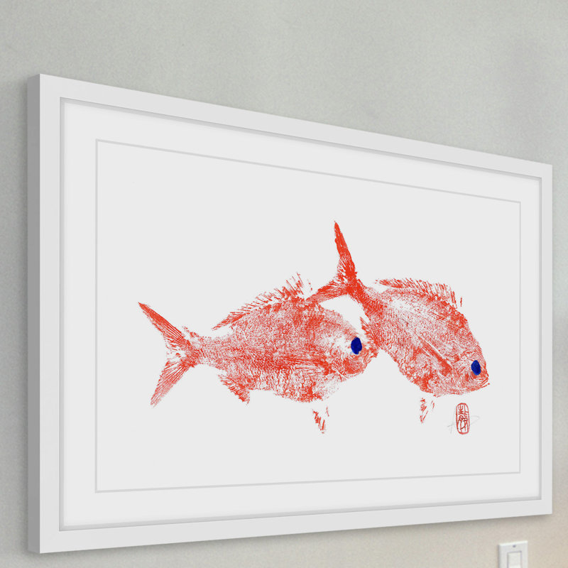 « red-la-trame », reproduction d’art encadrée, H 16 po x l 24 po x P 1,5 po