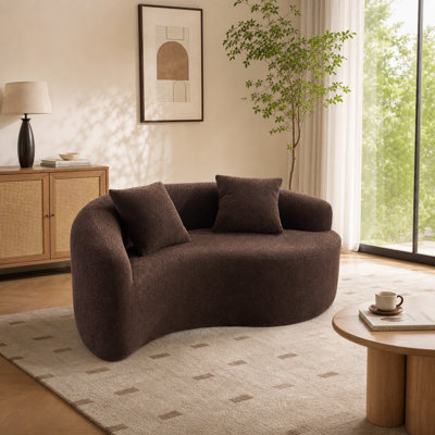 Boneless Modular S-Shaped Deep Seat Sofa