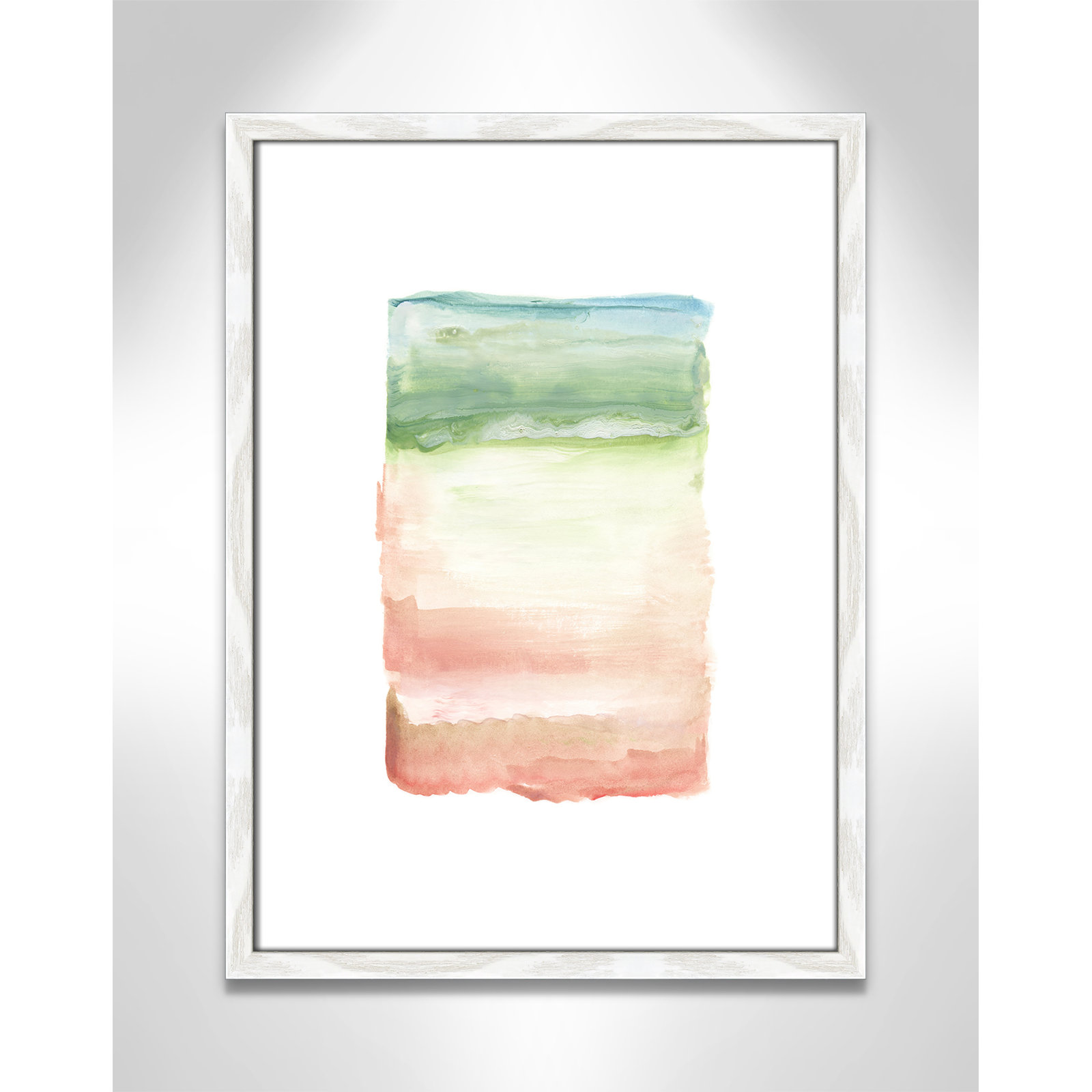 Nabi "Skye I" Print, 23" H x 17" W x 0.75" D, White Framed Paper