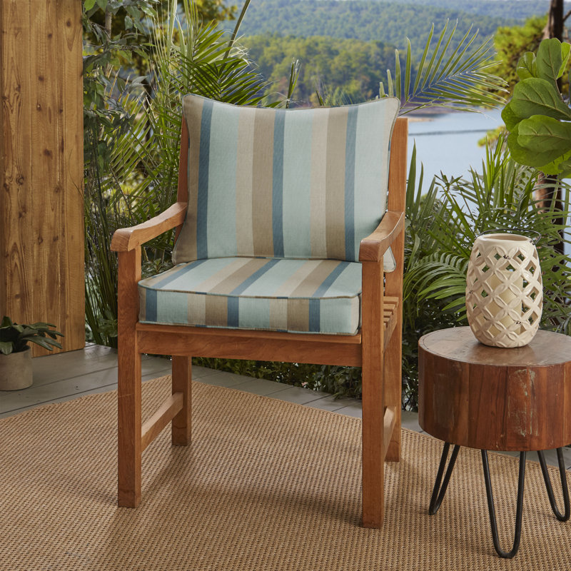 Coussin de siège / dossier Sunbrella intérieur / extérieur Warrick, Sunbrella® brume Gateway, H 5 po x l 25 po x P 25 po