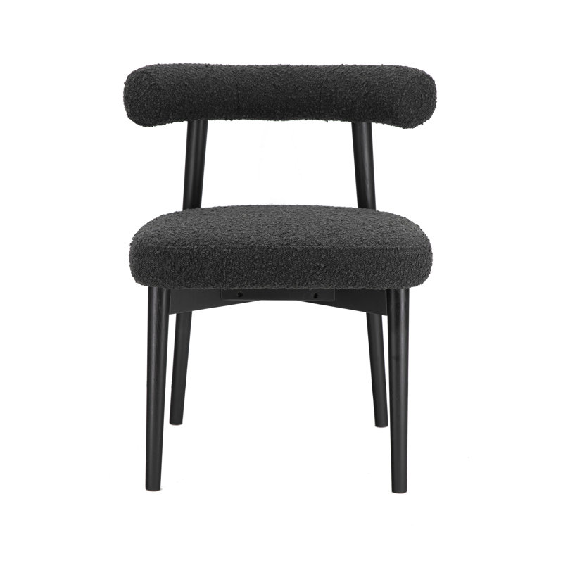 Chaise d'appoint Kason, Noir, Noir