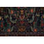 Tapis oriental rétro à motif floral traditionnel 4 x 5
