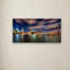 «Brooklyn Bridge and Downtown», reproduction de photo sur toile tendue-14807637