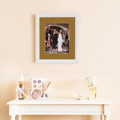 Cadre pour photo simple 14 po x 14 po en bois mat