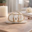 Figurine Bywood en forme de tortue côtière en bois et noix de coco 13 po blanche pour la décoration de chambre à coucher ou de salon