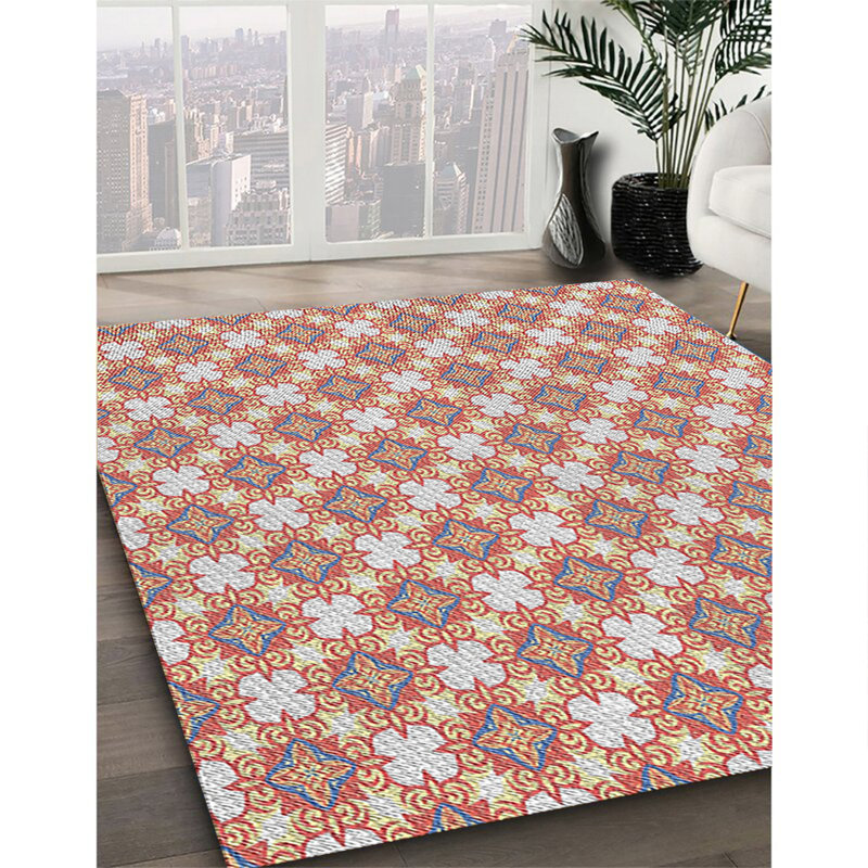 Geometric Indoor Rug, Square 7'