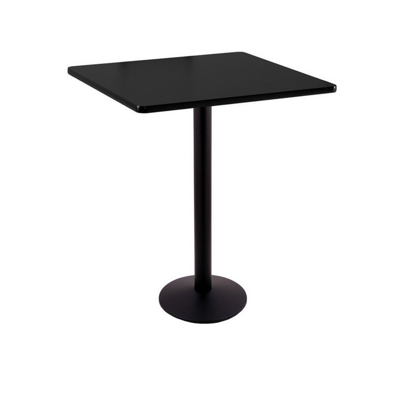 Table de salle à manger 30 po, Noir, Hauteur de la barre (hauteur de 42 po)