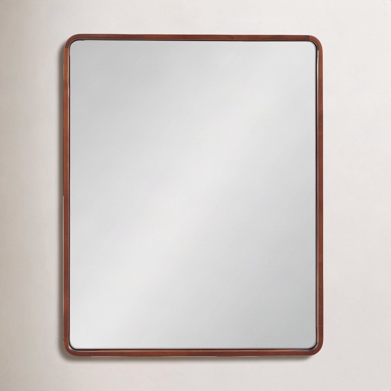 Sherman Accent Mirror, 30" x 24", Walnut Brown