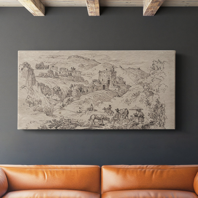 Série abstraite - CMLVI - Toile tendue avec châssis - Prêt à accrocher, H 16 po x l 32 po