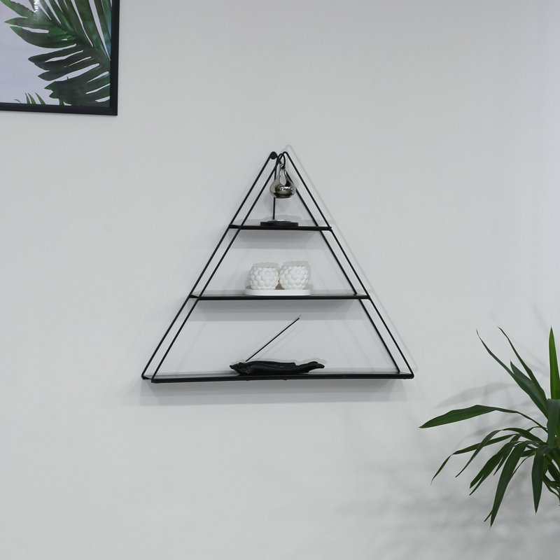 Colesen Sturdy Metal Wall Shelf, Black, 23.6 x 3.5 x 27.6 inches | 100% Durable Steel Frame | Ideal for Home Decor, Organizing, and Displaying | Modern Design for Living Room, Office, or Kitchen Storage Solutions