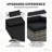Rolling Outdoor Chairs,2 Reclining Chaise Lounge Chairs,With Cushion, Pillow, Headrest, Armrests, And Wheels-1576339604