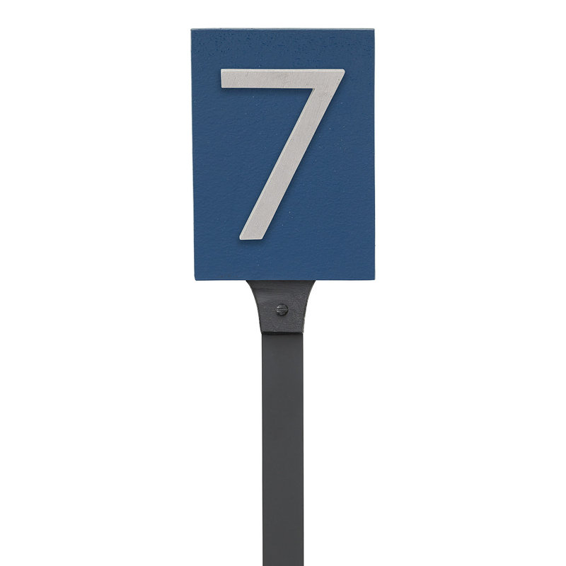 Rectangle pour pelouse, Bleu mer / aluminium brossé, Oui