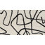 Tapis abstrait ivoire et noir Kituku-1483547931