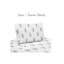 Drap-housse pour lit de bébé à motif cerfs