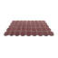 Tapis géométrique touffeté à la main rouge-95104665
