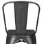 Ensemble de 4 chaises de salle à manger empilables en métal, chaises de salle à manger à lattes industrielles modernes, support robuste en croix, chaise sans accoudoir portable légère pour la cuisine, la salle à manger, le bar-1256295030-1256295028-1256295031