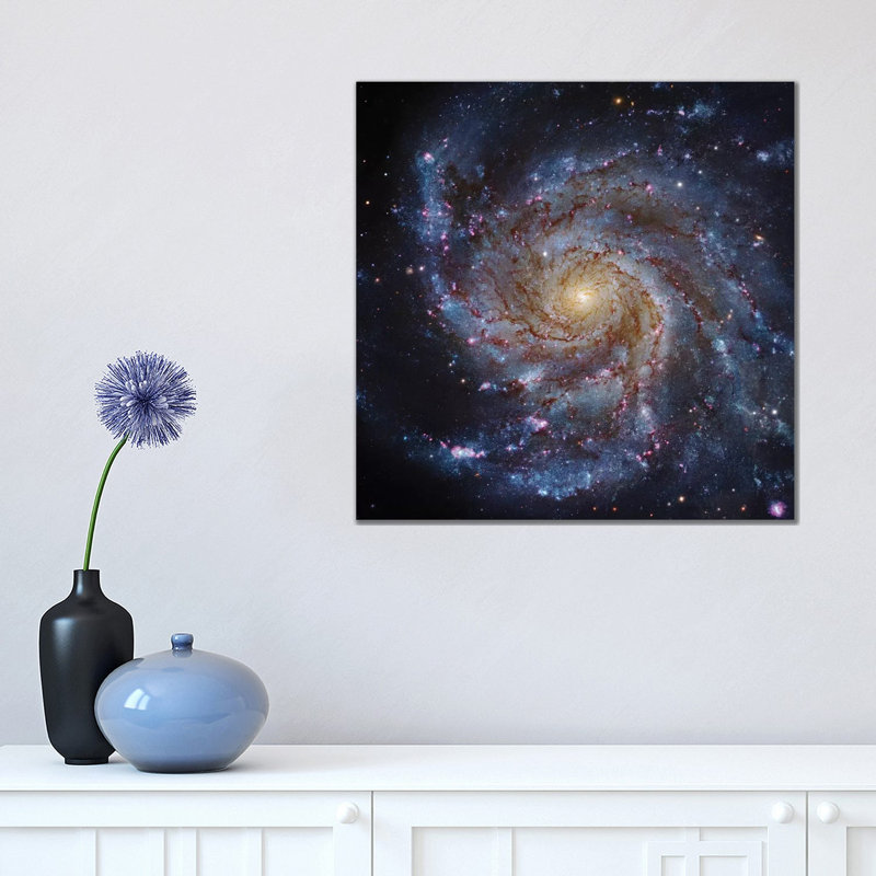 M101, The Pinwheel Galaxy by Robert Gendler - Wrapped Canvas Print, 45.72 cm H x 45.72 cm W x 1.91 cm D