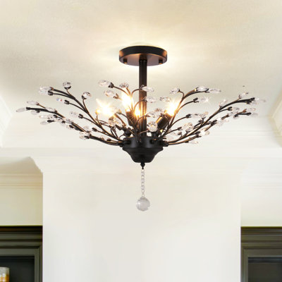 Lustre encastré à intensité variable 5 lumières Dybdal