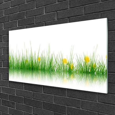 Grass Nature 1 Piece Wall Art on Glass