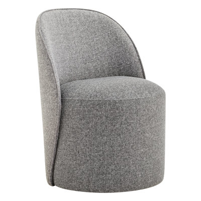 Chaise d'appoint rembourrée avec roulettes pivotantes Lola