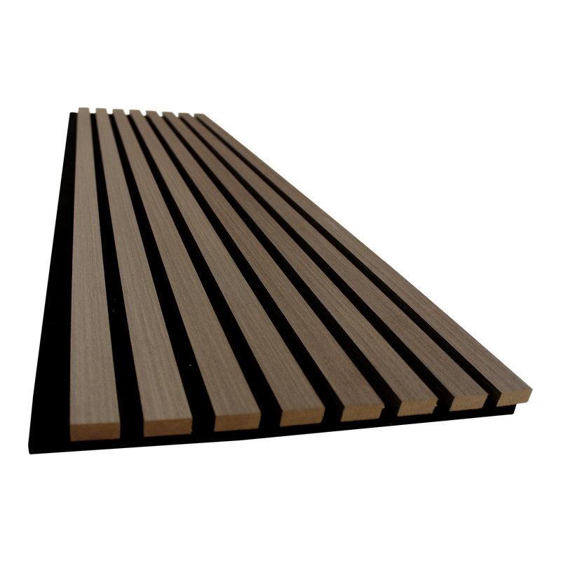 Panneaux muraux acoustiques en bois 106 po L x 12,6 po l, panneaux décoratifs insonorisants pour murs et plafonds, panneaux muraux en bois à lattes 3D
