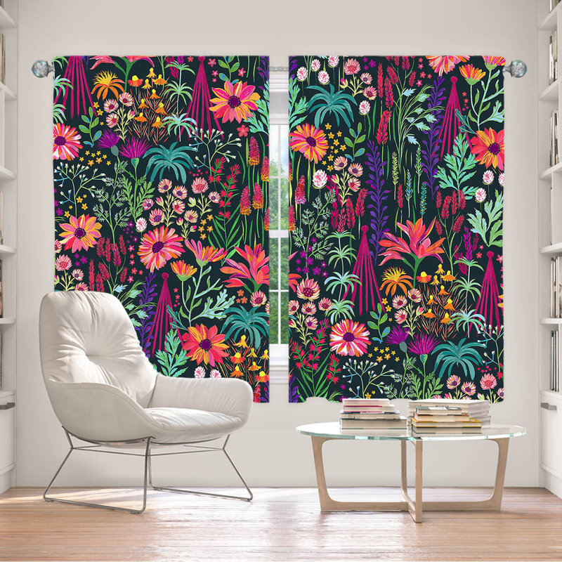 Room Darkening Curtain Pair, 56" W x 78" L