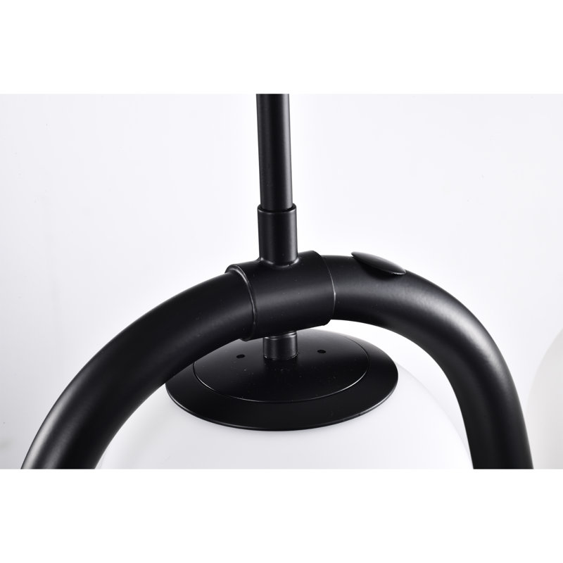 Luminaire suspendu verre opaque 24 lumières 3 lumières Zani