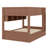 Bunk Bed with  LED Light and Two Drawers-1411467760