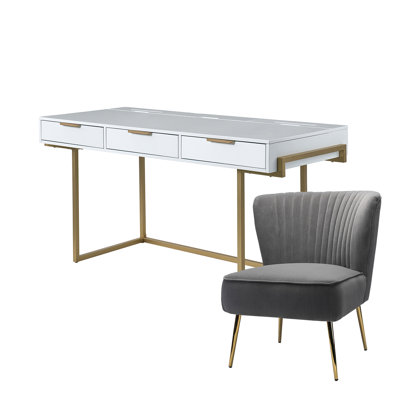 Manning Modern 2-Piece Desk Office Chair Set