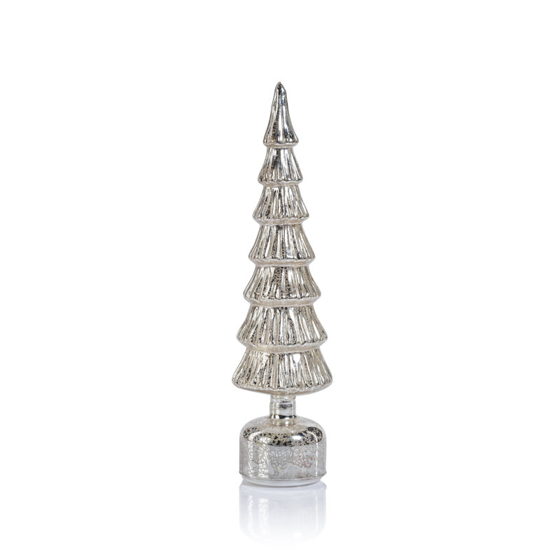 Arbre de table Merrigan, Argent antique, H 16,5 po x l 4 po x P 4 po