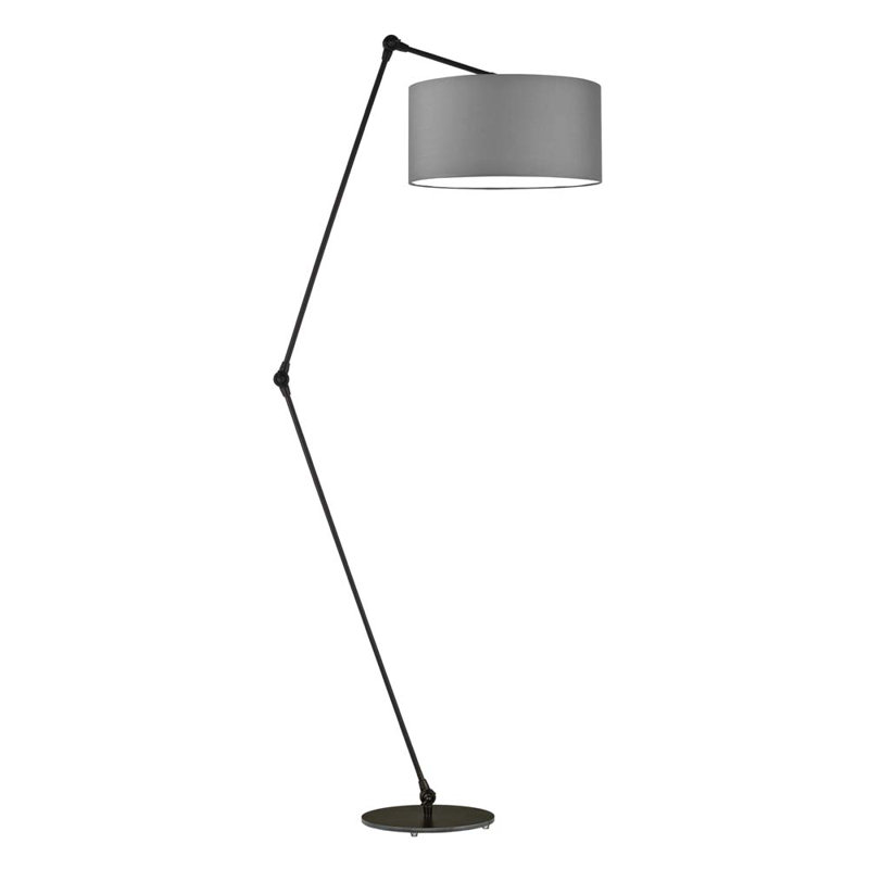 Ayal 177cm Task Floor Lamp, Black, Grey