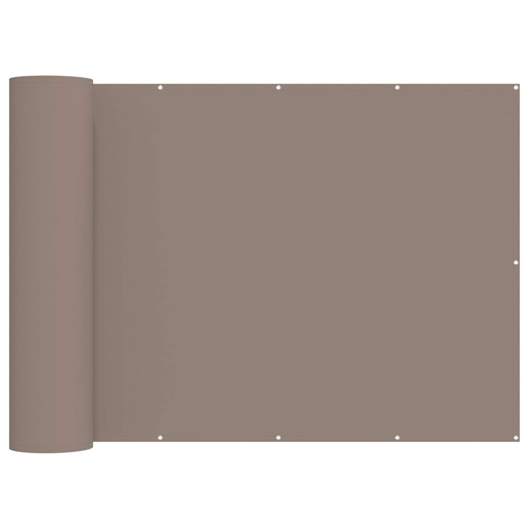 vidaXL Balcony Privacy Screen Fabric with PU Coated Protection Barrier Fence