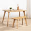 Banc en bois de chêne rouge massif 35,5 po Hawley-213528016-213528017