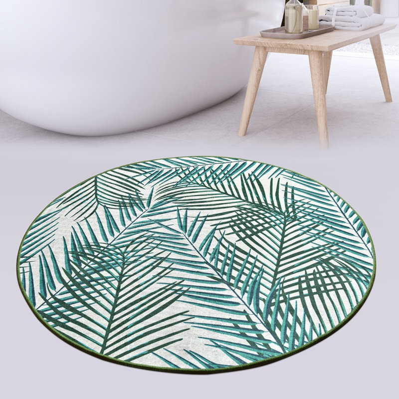 Tapis pour salle de bain Marshallville, H 0,39 po x l 55,12 po x L 55,12 po