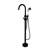Freestanding Tub Faucet With Hand Shower - Metal, Matte Black, Bathroom Charm Modern Bathtub Option