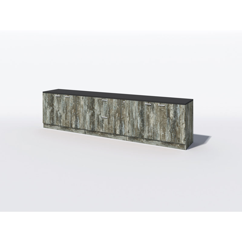 Rectangle Synthetic Laminate Reception Desk, Intrigue