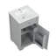 Meuble-lavabo de 20 po avec lavabo, armoire de salle de bain avec porte à fermeture douce, support de rangement et tablette réglable, gris (ancien SKU: N725P218017E)