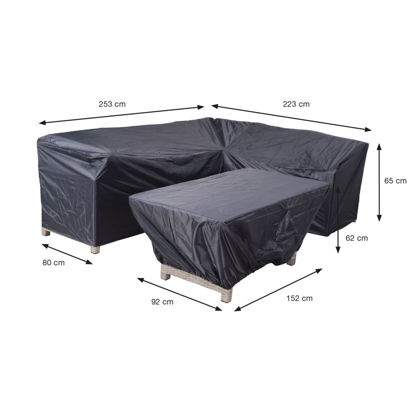 Coverit Outdoor Patio Dining Set Cover, 80 cm H x 205 cm W x 73 cm D