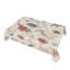 Nappe rectangulaire rouge rétro en forme de pivoine, 60 L x 86 l